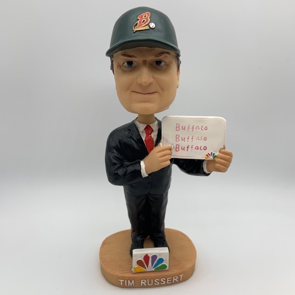 Buffalo Bisons Tim Russert NBC Meet the Press SGA Bobblehead Original Box - Picture 1 of 16